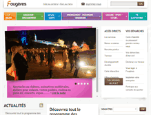 Tablet Screenshot of mairie-fougeres.fr